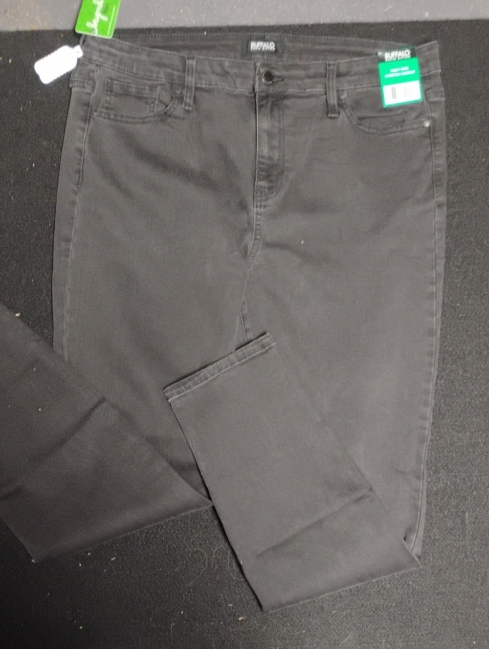 Buffalo David Bitton Charcoal Black Slim Jeans